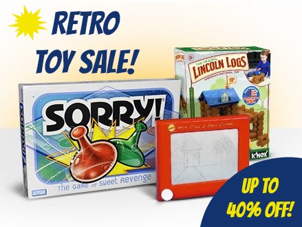 Retro Toy Sale - Up to 40% Off!