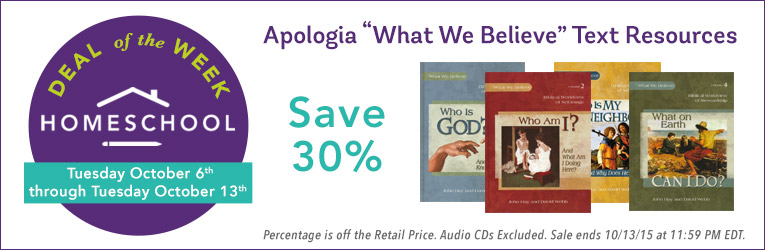 30% Off Apologia "What We Believe" Curriculum