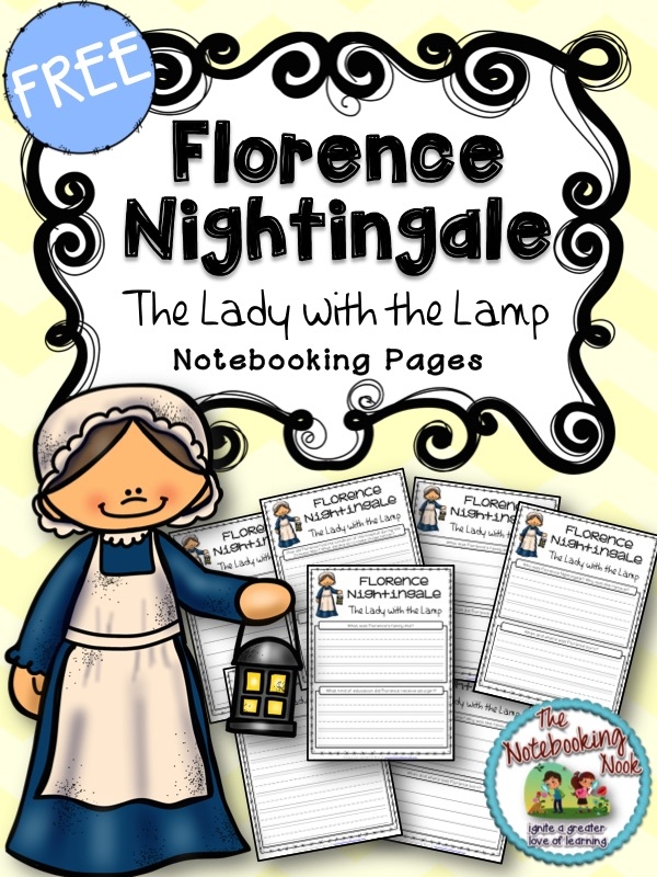 Free Florence Nightingale Notebooking Pages