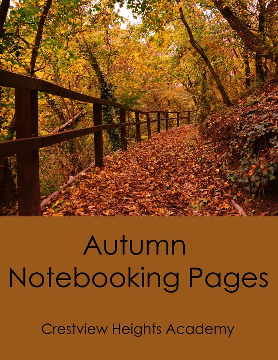 Free Autumn Notebooking Pages