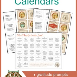 Free Thanksgiving Gratitude Calendars