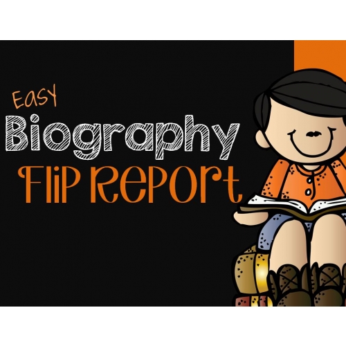 Biography Report Foldable Flip Book