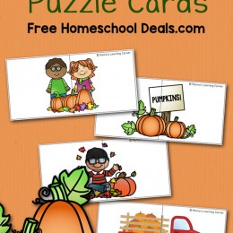 FREE PUMPKIN PUZZLE CARDS (instant download)