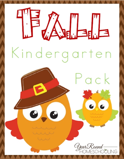 FREE Fall Kindergarten pack