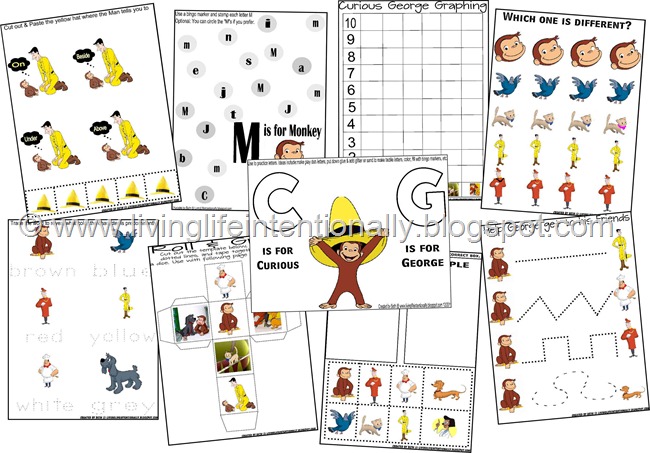 FREE Curious George Printables