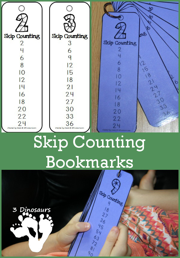 FREE Skip Counting Bookmarks