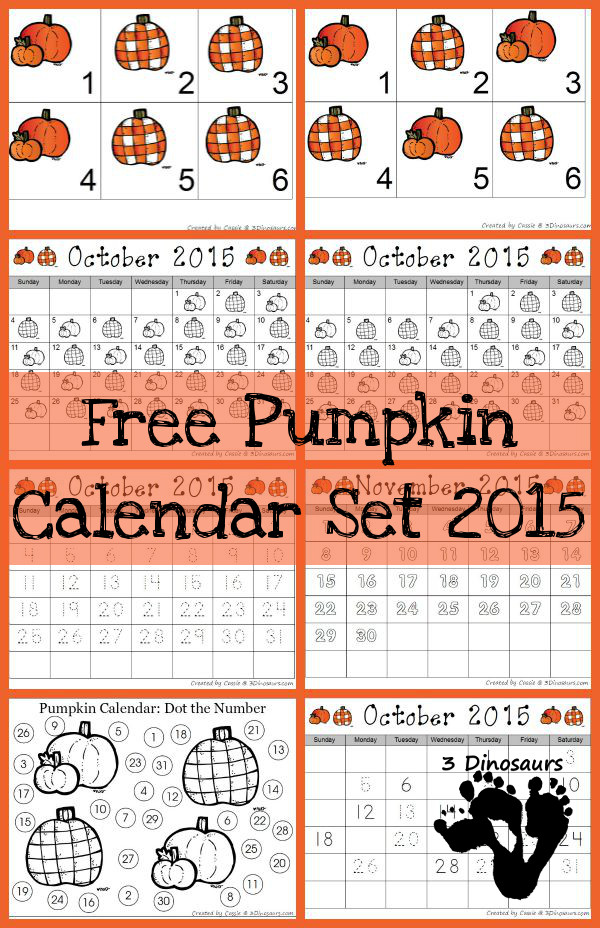 FREE Pumpkin Calendar