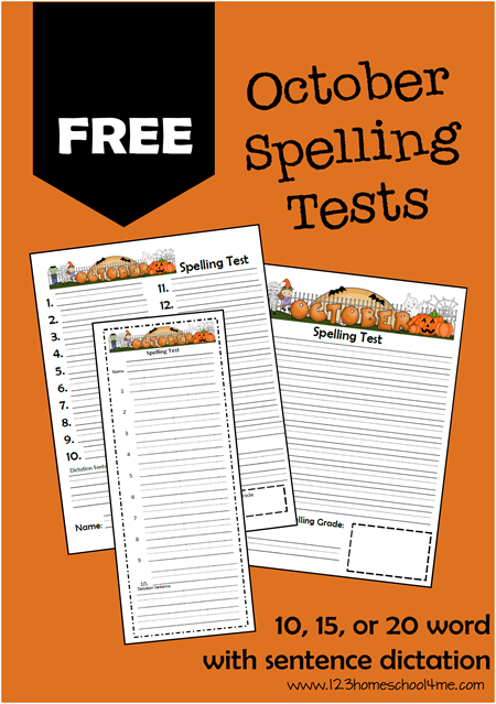 FREE Spelling Tests