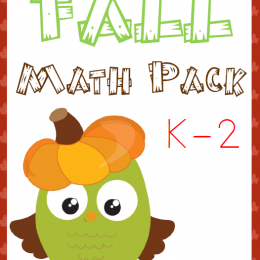 FREE Fall Math Pack