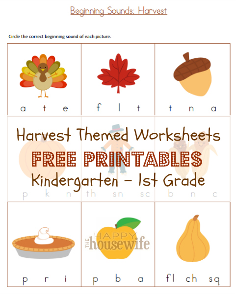 FREE Harvest Printables