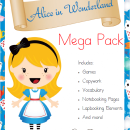 http://www.yearroundhomeschooling.com/free-alice-in-wonderland-mega-pack/