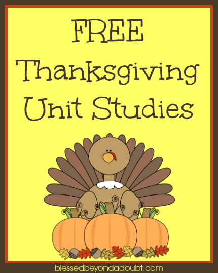 FREE Thanksgiving Unit Study