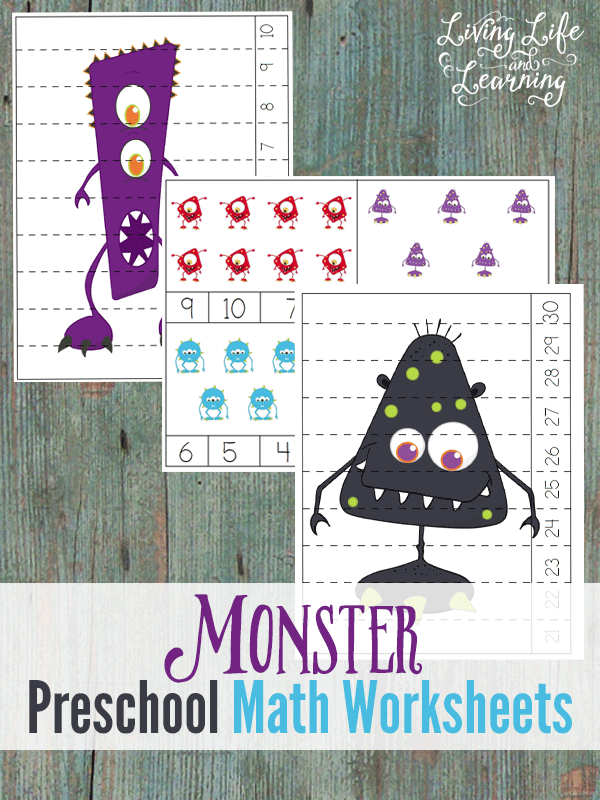 FREE Monster Math Worksheets