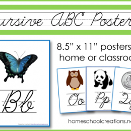 FREE Cursive Posters