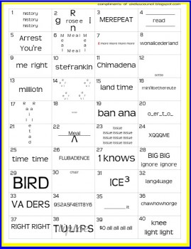 FREE Printable Brain Teasers