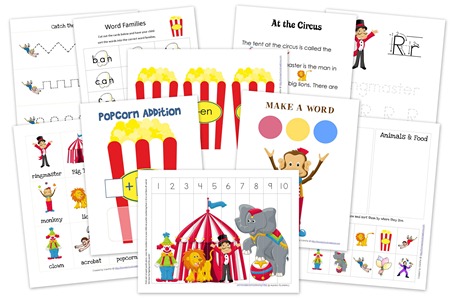 FREE Circus Printables