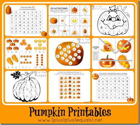 FREE Pumpkin Printables