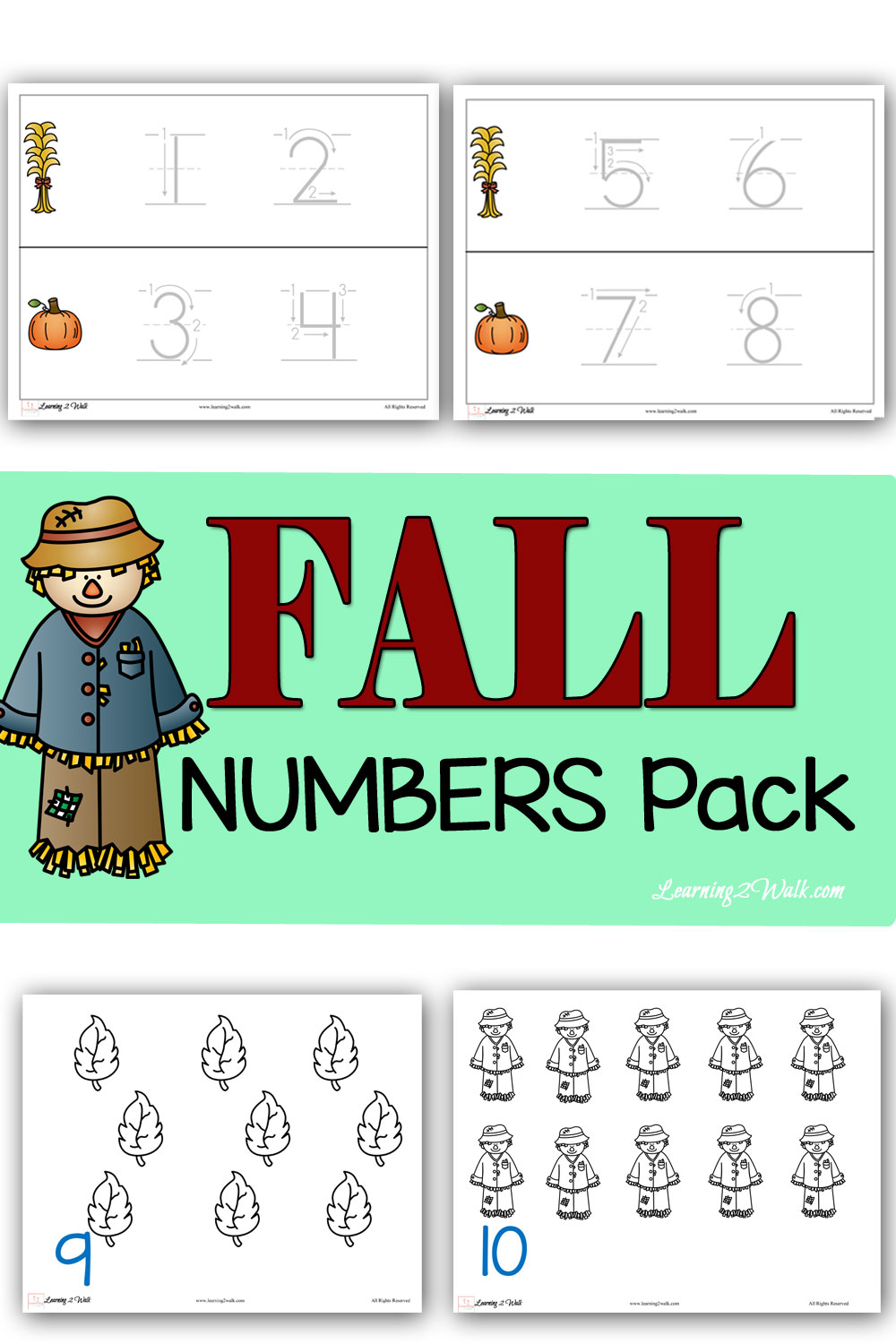 FREE Fall Math Pack