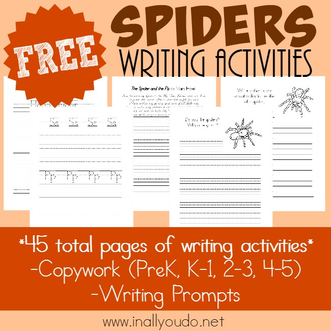 FREE Spider Writing Activities