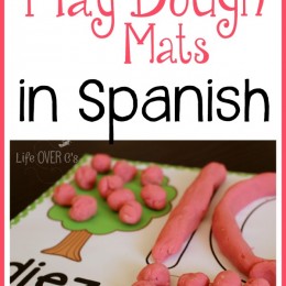 FREE Counting to 10 in Spanish Playdough Mats