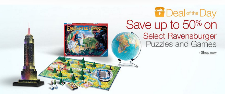 50% Off Ravensburger Puzzles & Games!