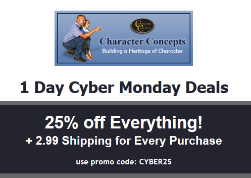 25% Off Everything at Character Concepts - Today Only!