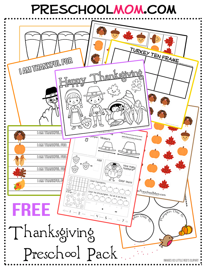 Thanksgiving Preschool Pack