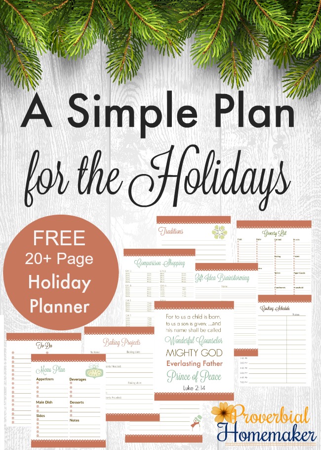 Free Holiday Planner (20+ Pages!)