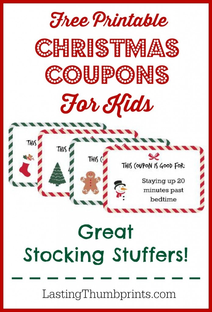 FREE Christmas Coupon Printable for Kids