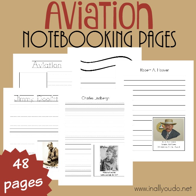 FREE Aviation Notebooking Pages