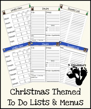 FREE Christmas Themed Organizational Printables