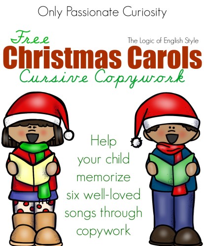 FREE Christmas Carols Copywork