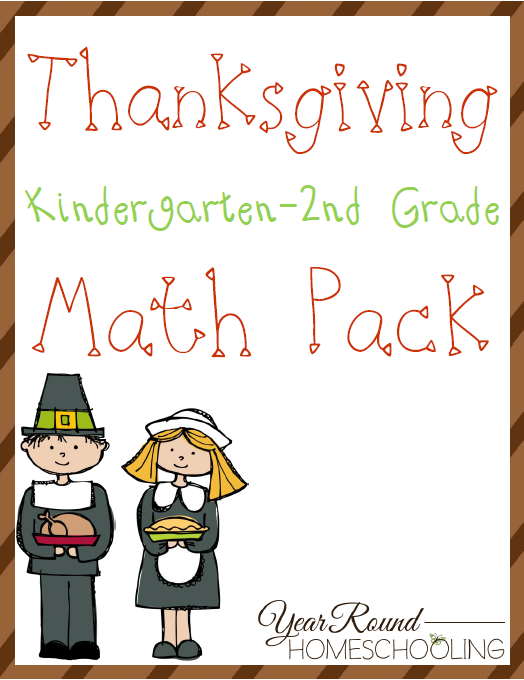 Thanksgiving math worksheets kindergarten free