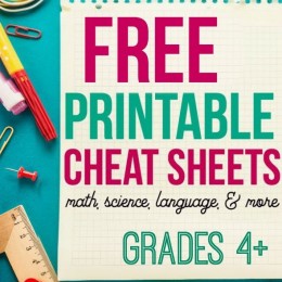 FREE Printables Cheat Sheets