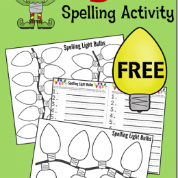 FREE Christmas Spelling Pages