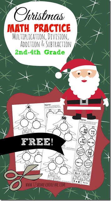 FREE Christmas Math Worksheets