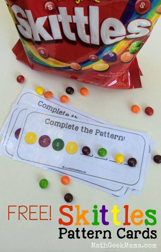 FREE Skittles Math printables