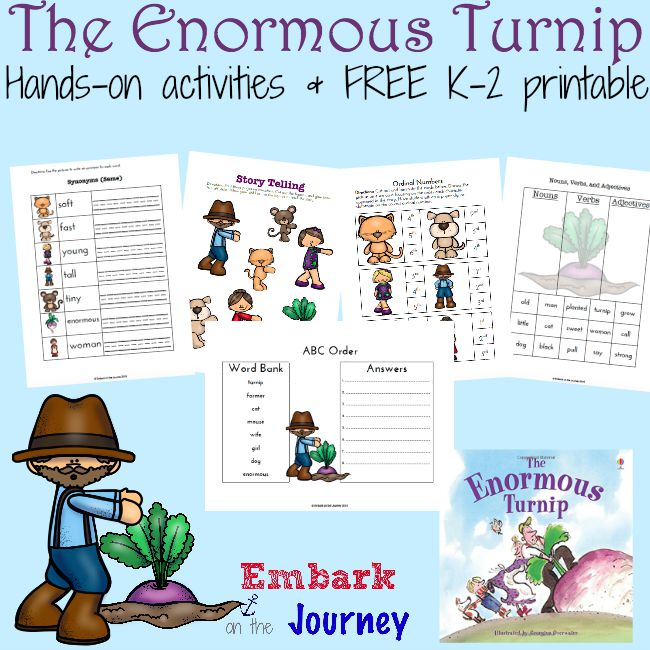 FREE Enormous Turnip Printables