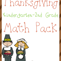 FREE Thanksgiving K-2 Math Pack