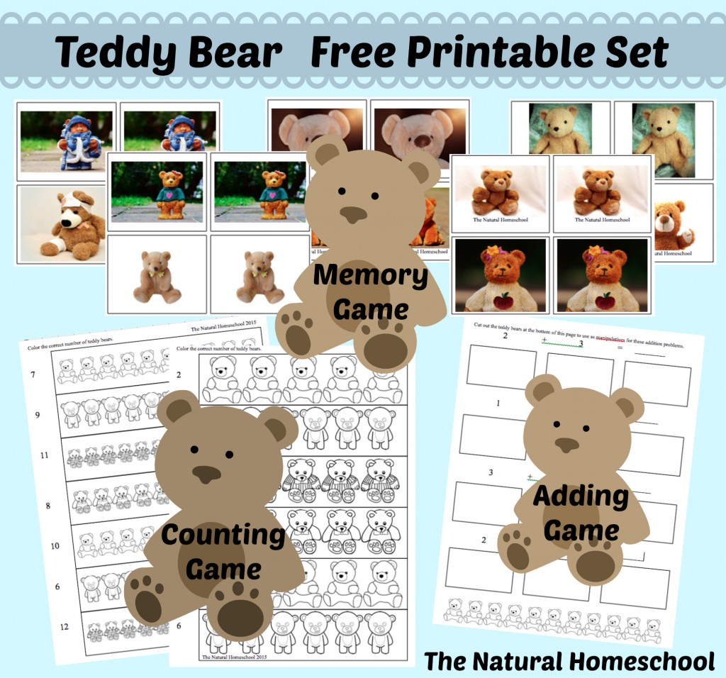 FREE Teddy Bear printables