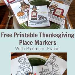 FREE Thanksgiving Placeholders