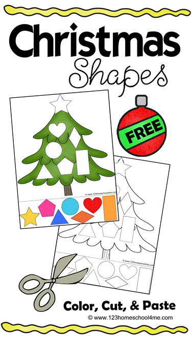 FREE Christmas Shapes Printable