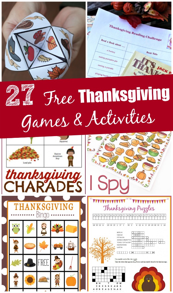 FREE Thanksgiving Games