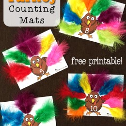 FREE Turkey Counting Mats