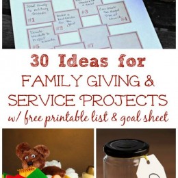 FREE Family Giving Printable