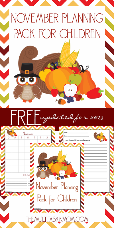 FREE November Planning Pack