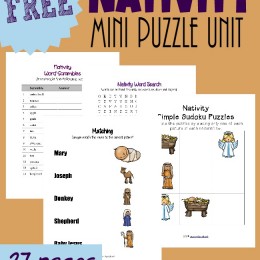 FREE Nativity Puzzle