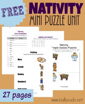 FREE Nativity Puzzle Unit