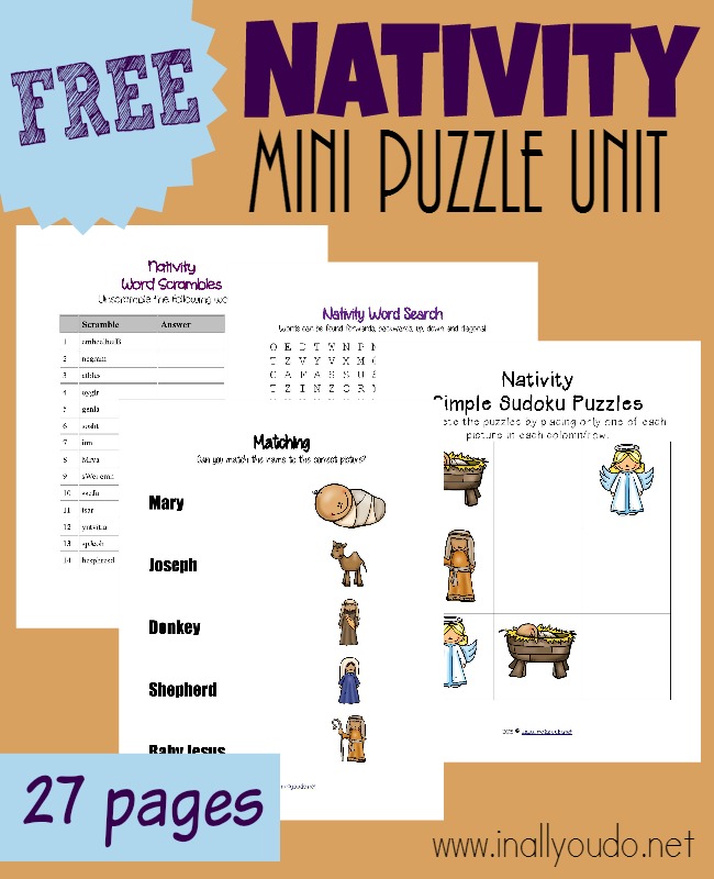 FREE Nativity Puzzle