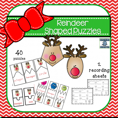 Free Reindeer Themed Puzzles